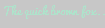Image with Font Color AEE3CB and Background Color C7C7C7